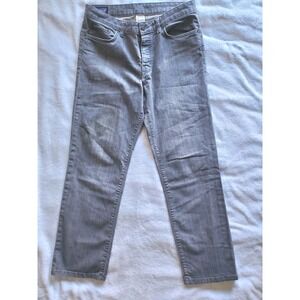 PATAGONIA Organic Cotton Regular Fit Button Fly Gray / Black Jeans 34 X 30